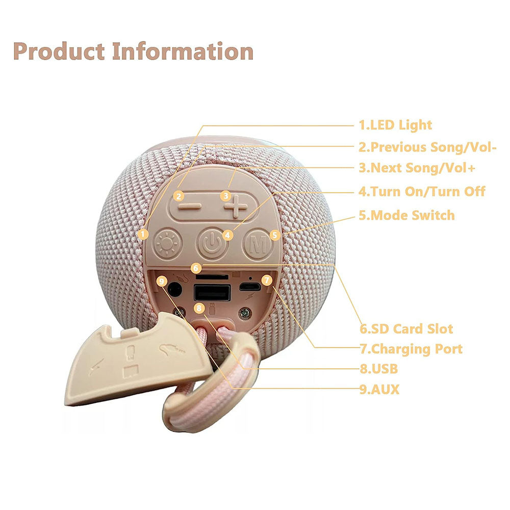 Bocina Moreka M-337, Bluetooth, TF Card, Radio FM, USB - Imagen 8