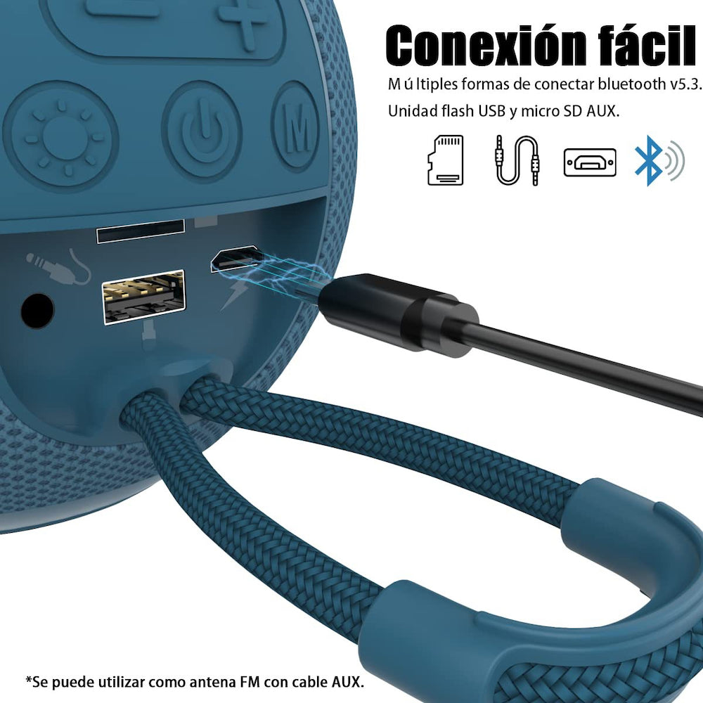 Bocina Moreka M-337, Bluetooth, TF Card, Radio FM, USB - Imagen 9