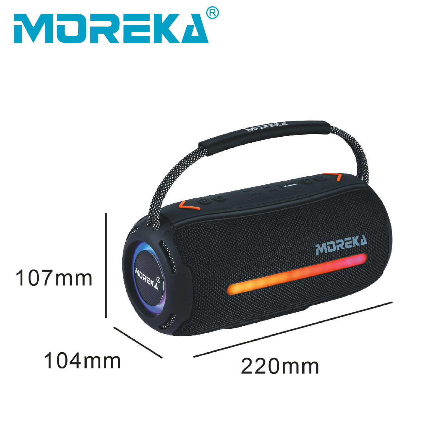 Bocina Bluetooth IPX6 20W Moreka 378 - Imagen 9