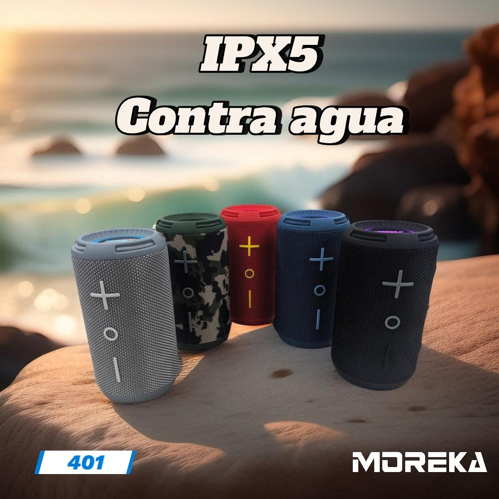 Bocina Moreka 401 16W, Bluetooth, TF Card, Radio FM, USB Contra Agua IPX5 - Imagen 7