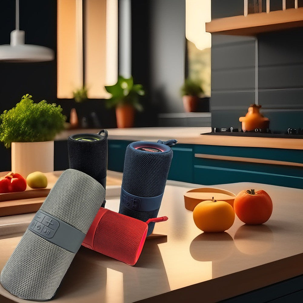 Bocina Moreka 406 RGB, Bluetooth, TF Card, Radio FM, USB - Imagen 4