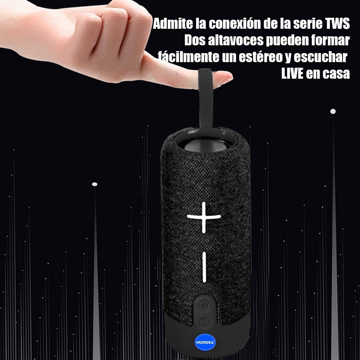 Bocina Portátil Bluetooth Recargable altavoces Portátiles 619 - Imagen 3