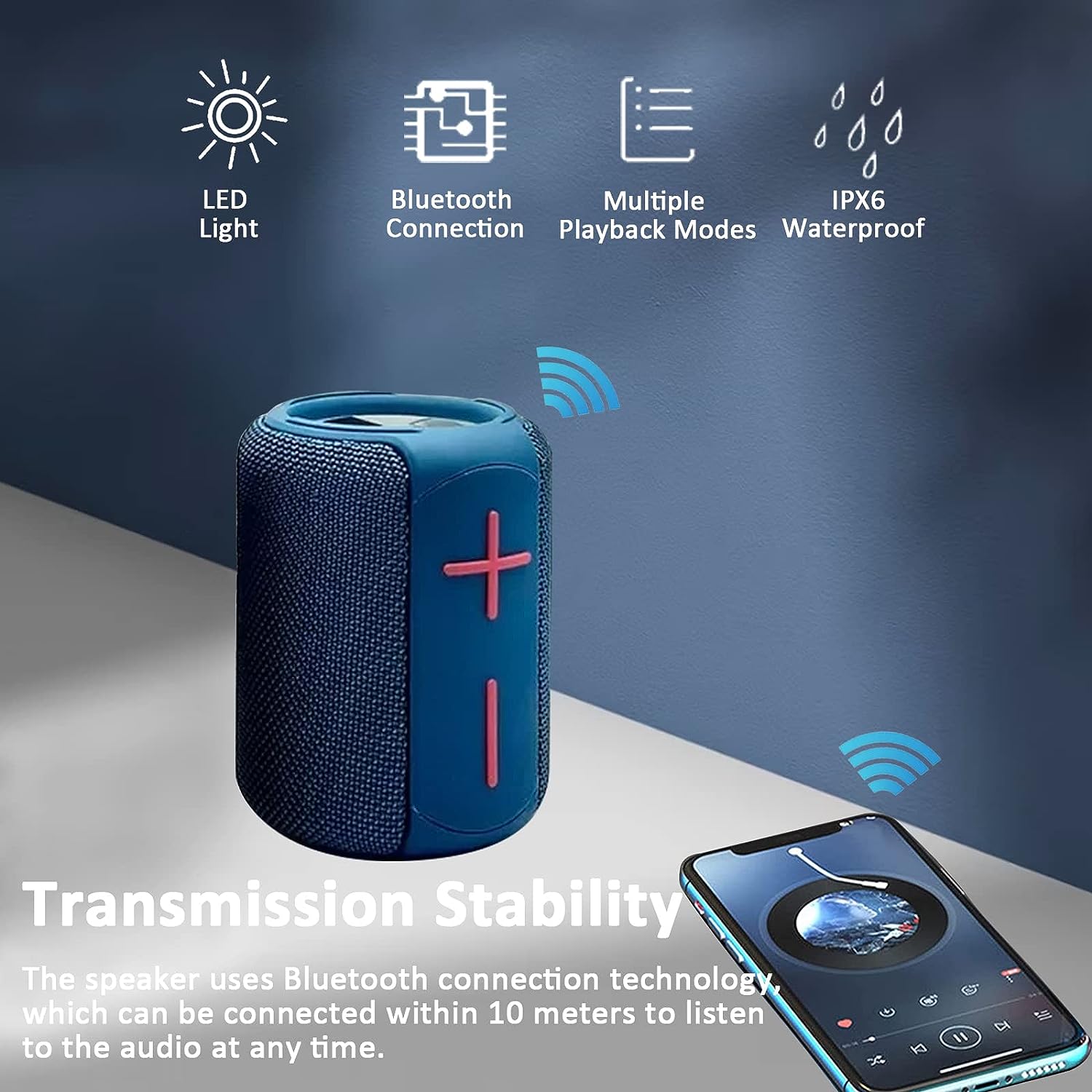 Bocina Bluetooth Moreka 350 TF Card Radio FM Resistente al agua - Imagen 11