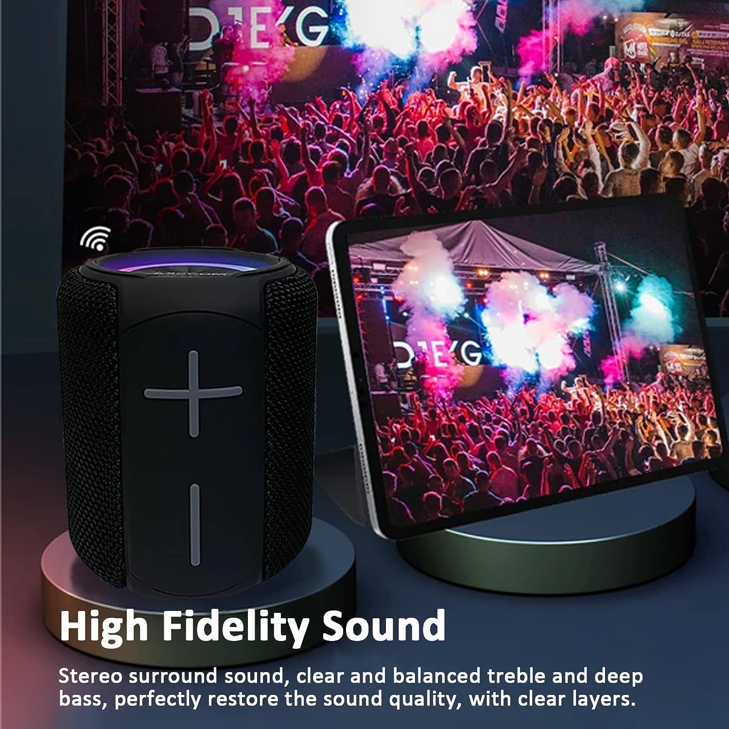 Bocina Bluetooth Moreka 350 TF Card Radio FM Resistente al agua - Imagen 8