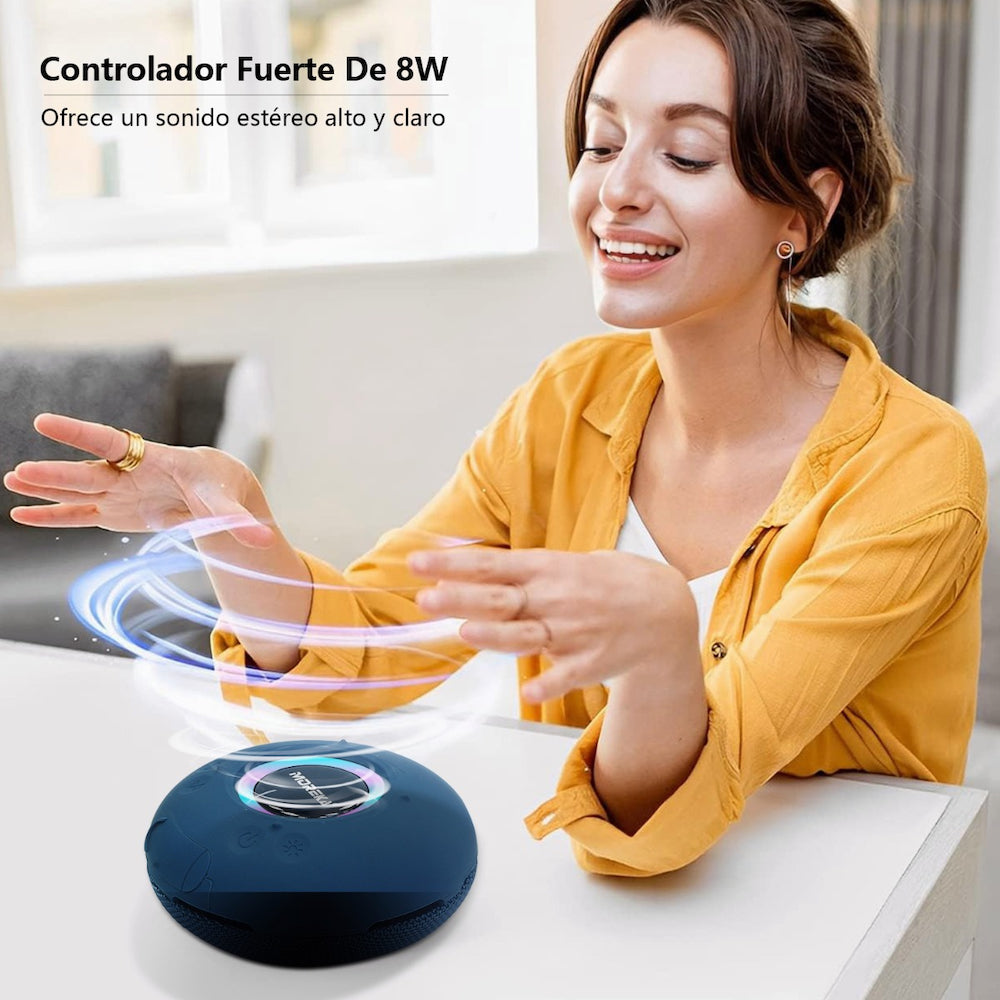 Bocina Bluetooth Moreka 374 Resistente al agua IPX6, Radio FM, USB, Micro SD - Imagen 9