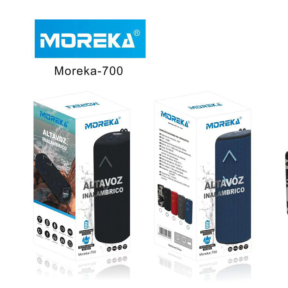 Bocina Bluetooth Moreka M-700 TF Card Radio FM Resistente al agua - Imagen 8