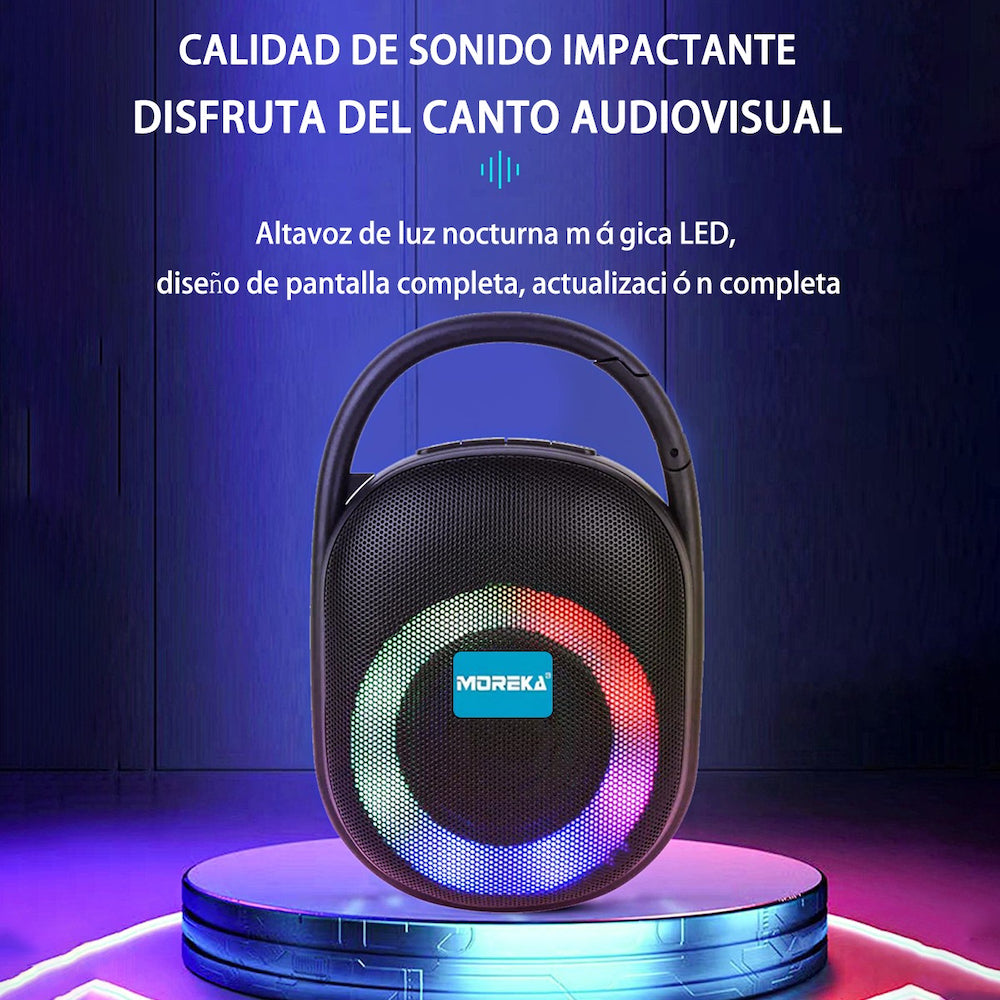 Bocina Moreka M-CLIP5 RGB, Bluetooth, TF Card, Radio FM, USB - Imagen 3
