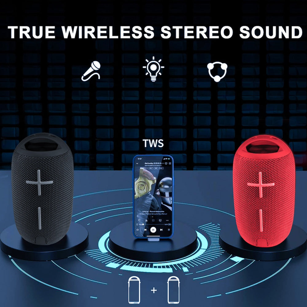 Bocina Bluetooth Moreka 371 TF Card Radio FM Resistente al agua - Imagen 3