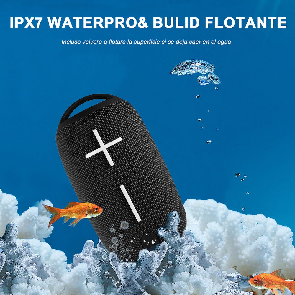 Bocina Bluetooth Moreka 371 TF Card Radio FM Resistente al agua - Imagen 4