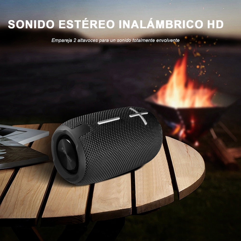 Bocina Bluetooth Moreka 371 TF Card Radio FM Resistente al agua - Imagen 5