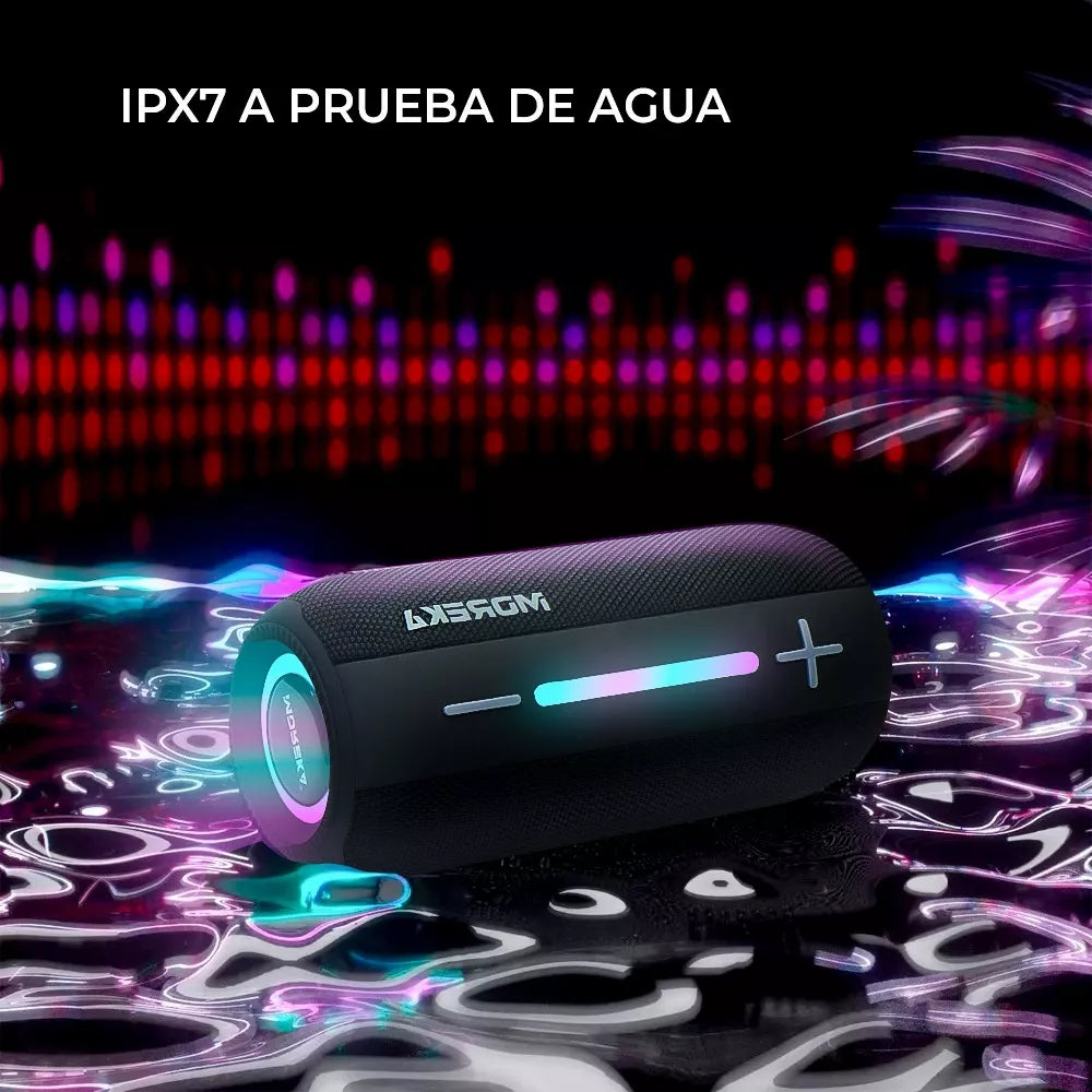 Bocina Bluetooth Moreka 373 Resistente al agua IPX6, Radio FM, USB, Micro SD - Imagen 4