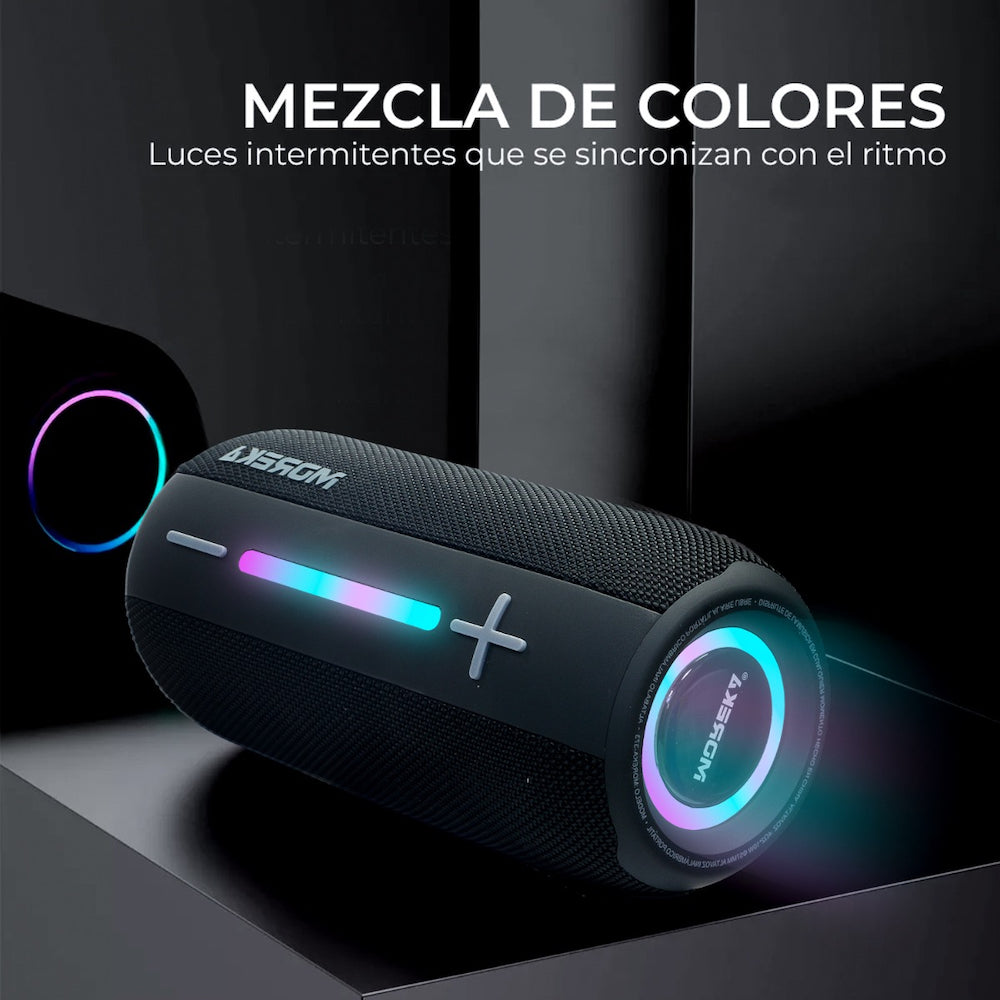 Bocina Bluetooth Moreka 373 Resistente al agua IPX6, Radio FM, USB, Micro SD - Imagen 5