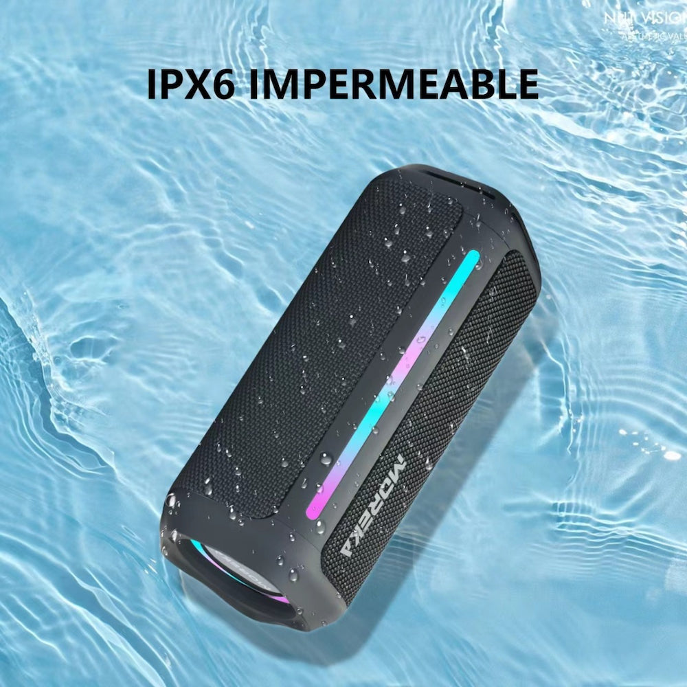 Bocina Bluetooth Moreka 375 Resistente al agua IPX6, Radio FM, USB, Micro SD - Imagen 4