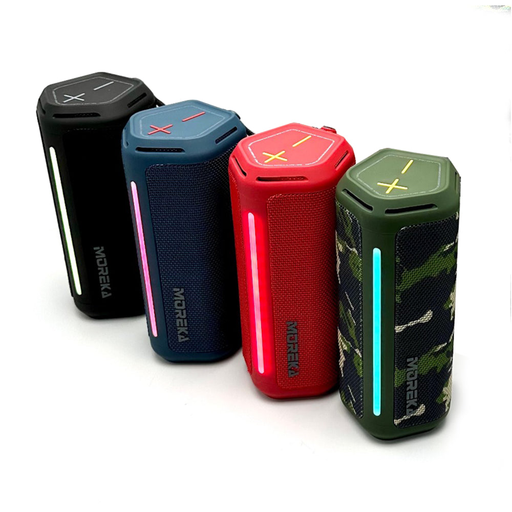 Bocina Bluetooth Moreka 375 Resistente al agua IPX6, Radio FM, USB, Micro SD - Imagen 5