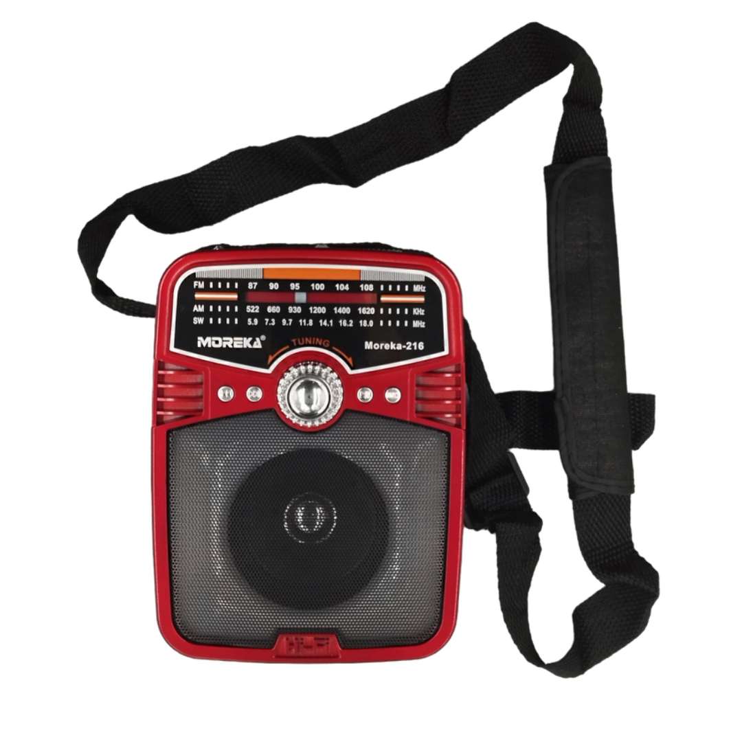 Bocina Radio FM - AM Moreka 216, Bluetooth, TF Card, Lampara, USB - Imagen 4
