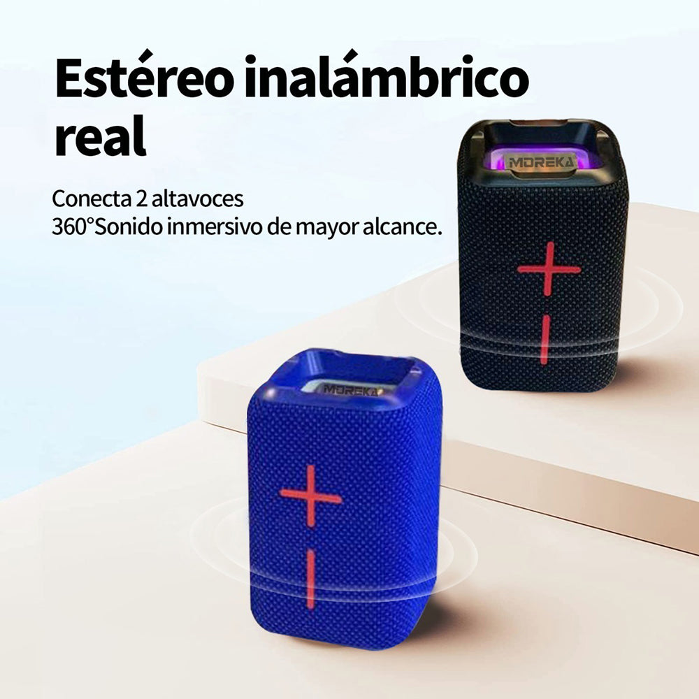 Bocina Bluetooth Moreka MR-F68 TF Card Radio FM Resistente al agua - Imagen 2