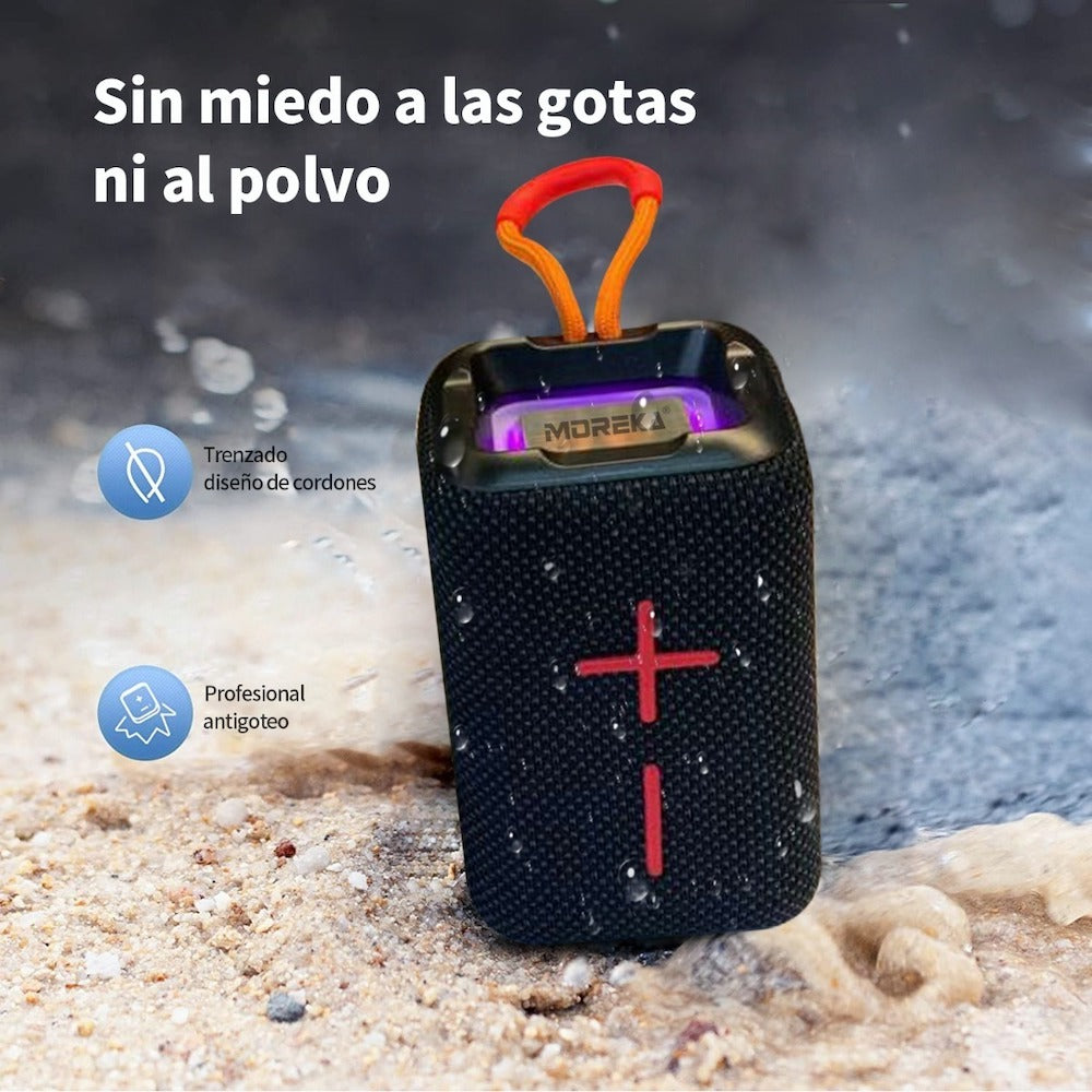 Bocina Bluetooth Moreka MR-F68 TF Card Radio FM Resistente al agua - Imagen 3