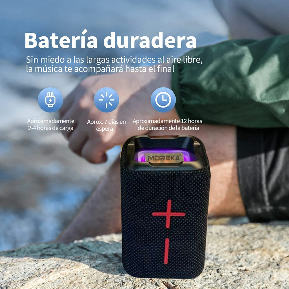 Bocina Bluetooth Moreka MR-F68 TF Card Radio FM Resistente al agua - Imagen 4
