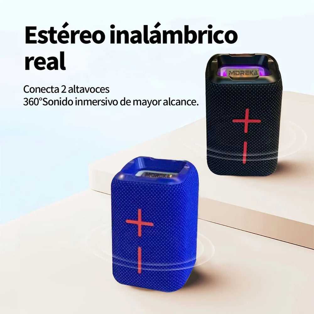 Bocina Bluetooth Moreka MR-F68 TF Card Radio FM Resistente al agua - Imagen 9