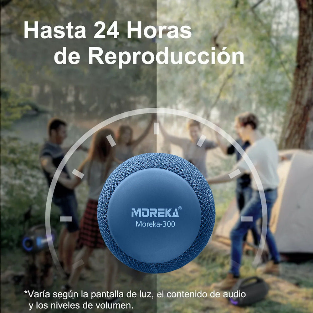 Bocina Bluetooth Moreka-300 TF Card Radio FM Resistente al agua - Imagen 5