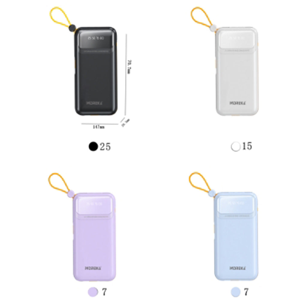 Power Bank Moreka K064 1000 mAh 37W 2 entredas 2 salidas - Imagen 11