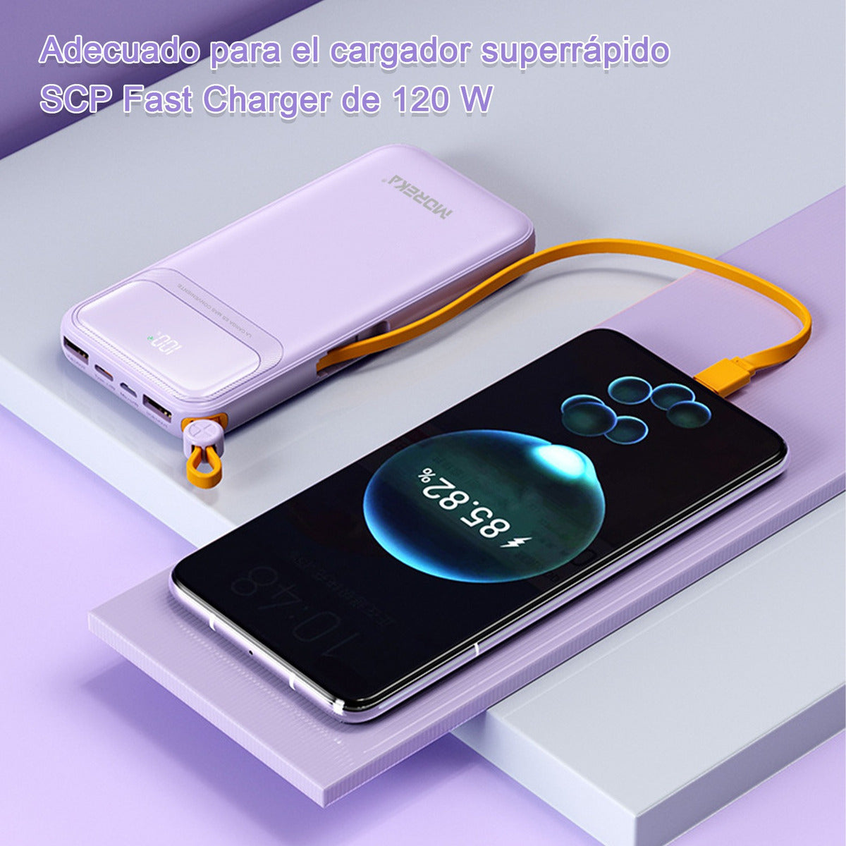 Power Bank Moreka K064 1000 mAh 37W 2 entredas 2 salidas - Imagen 7