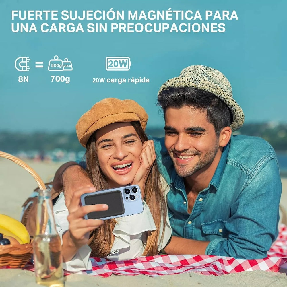 Power Bank Moreka K074 5000 mAh 18.5W inalámbrica 15W - Imagen 8