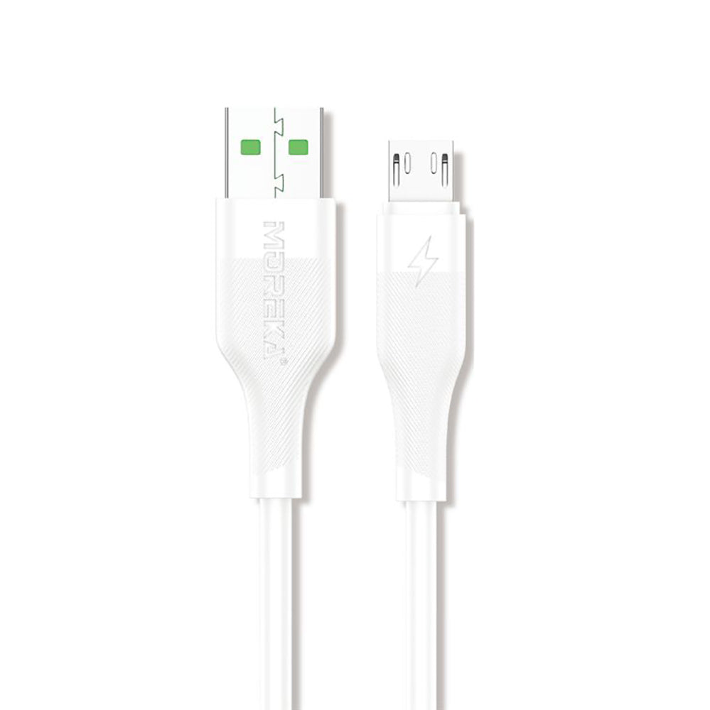 Cable Tipo V8 Micro USB, Moreka CB-045 3.1A 1 M. - Imagen 2