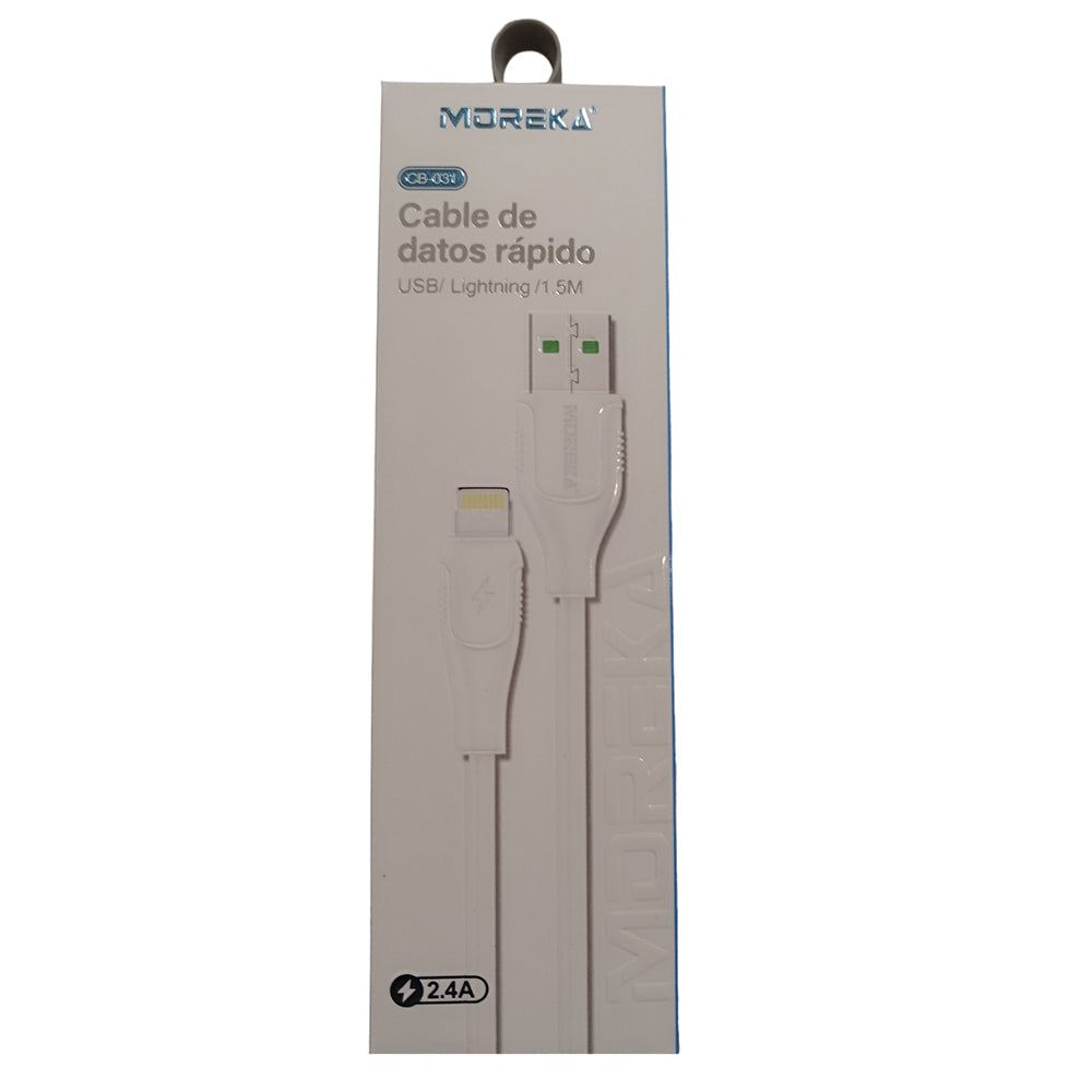 Cable Tipo Lightning CB-031 2.4A y Datos de 1.5 M - Imagen 3