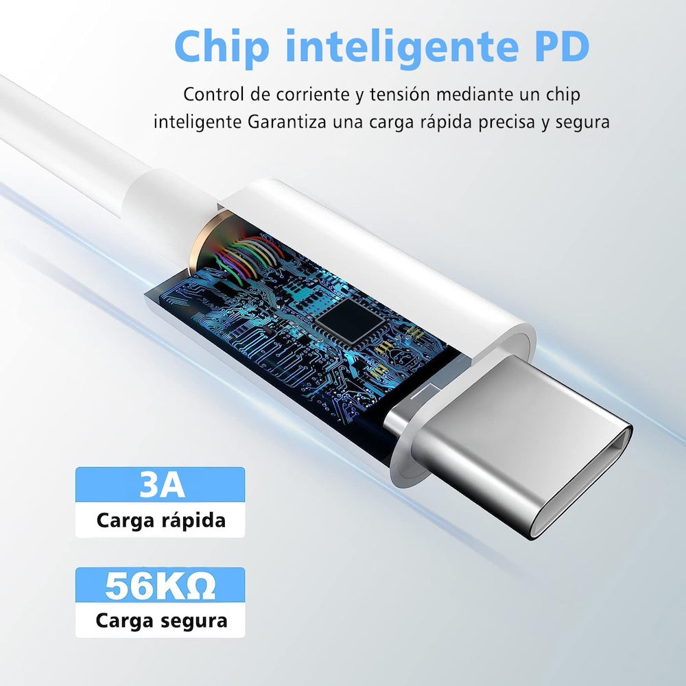 Cable Moreka Tipo C a C CB-41 35W carga rápida 1M - Imagen 5