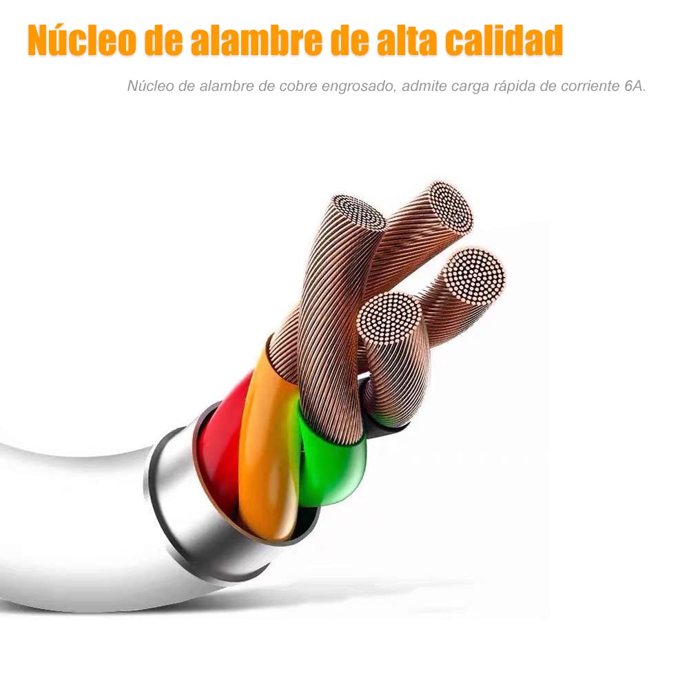 Cable Tipo C CB-34 2.4A y Datos de 1 M - Imagen 5