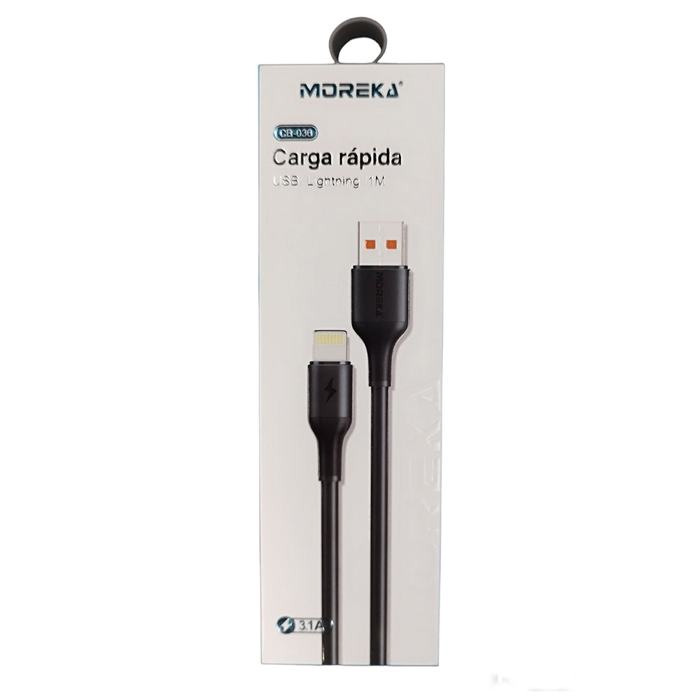 Cable Tipo Lightning CB-036 3.1 A y Datos de 1 M - Imagen 2
