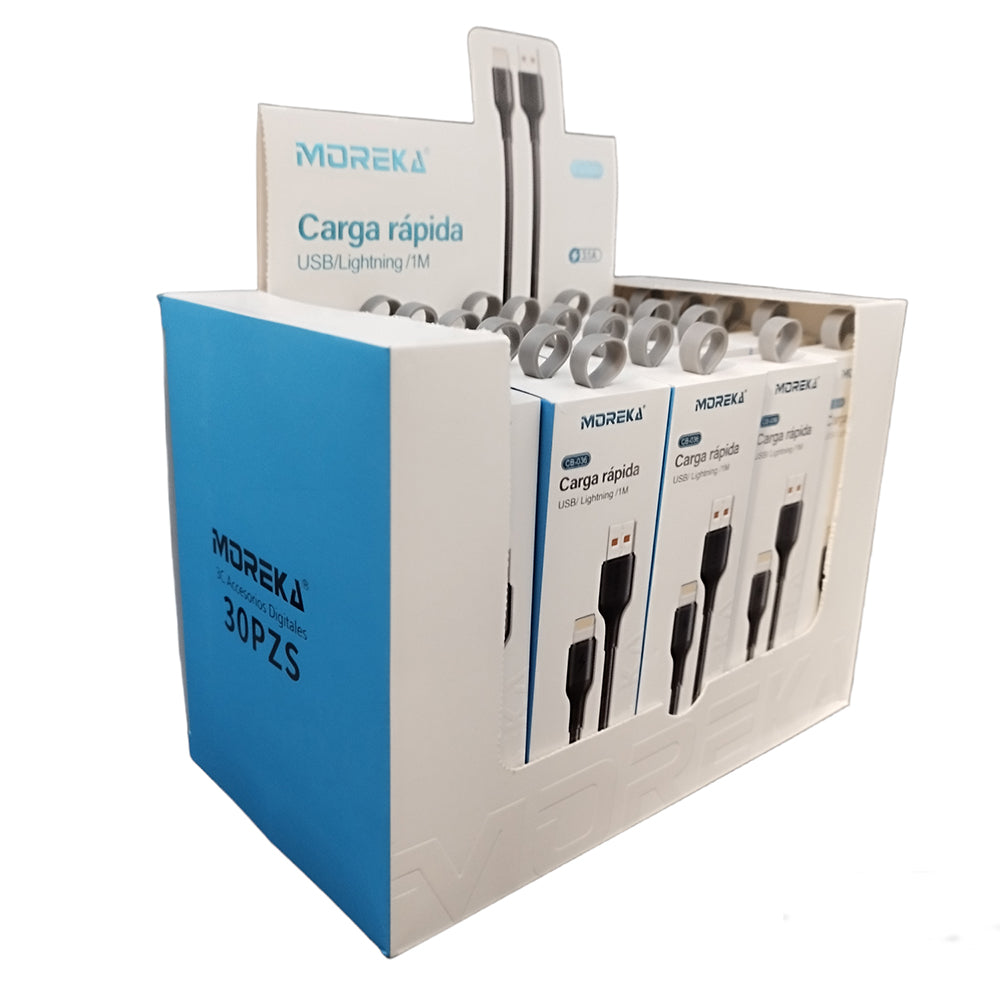 Cable Tipo Lightning CB-036 3.1 A y Datos de 1 M - Imagen 3