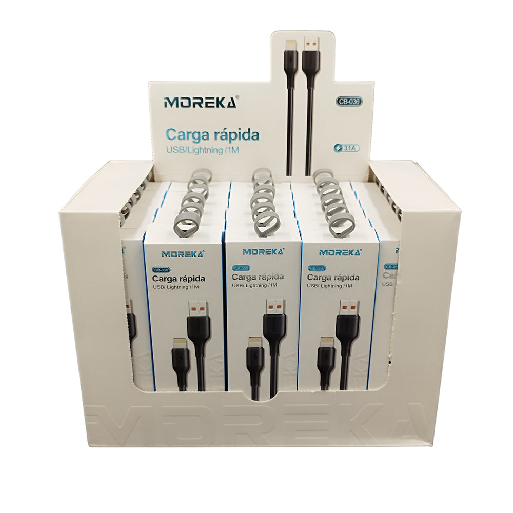 Cable Tipo Lightning CB-036 3.1 A y Datos de 1 M - Imagen 5