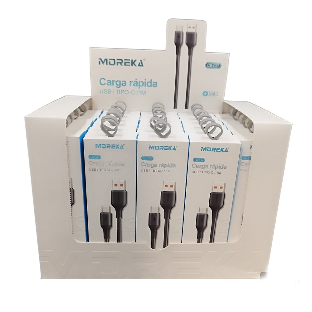 Cable Tipo C CB-037 3.1 A y Datos de 1 M - Imagen 3
