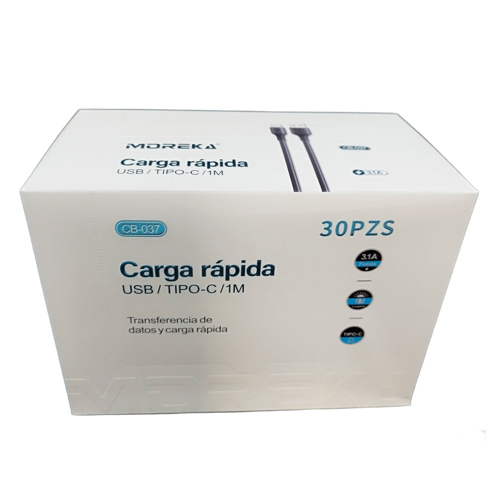 Cable Tipo C CB-037 3.1 A y Datos de 1 M - Imagen 6