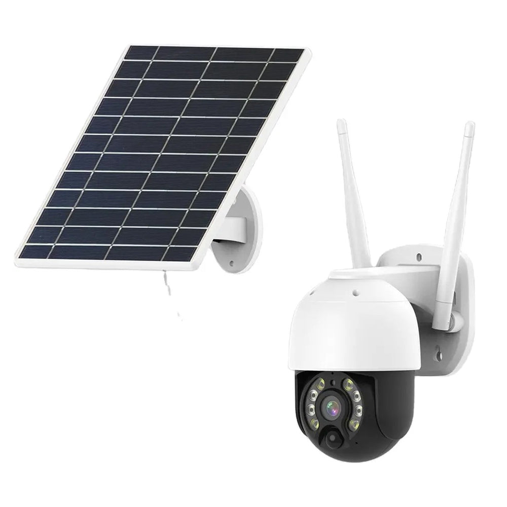 Cámara de Seguridad inalámbrica WiFi con Panel Solar Integrado Contra Agua IP66 JK-8181 - Imagen 2