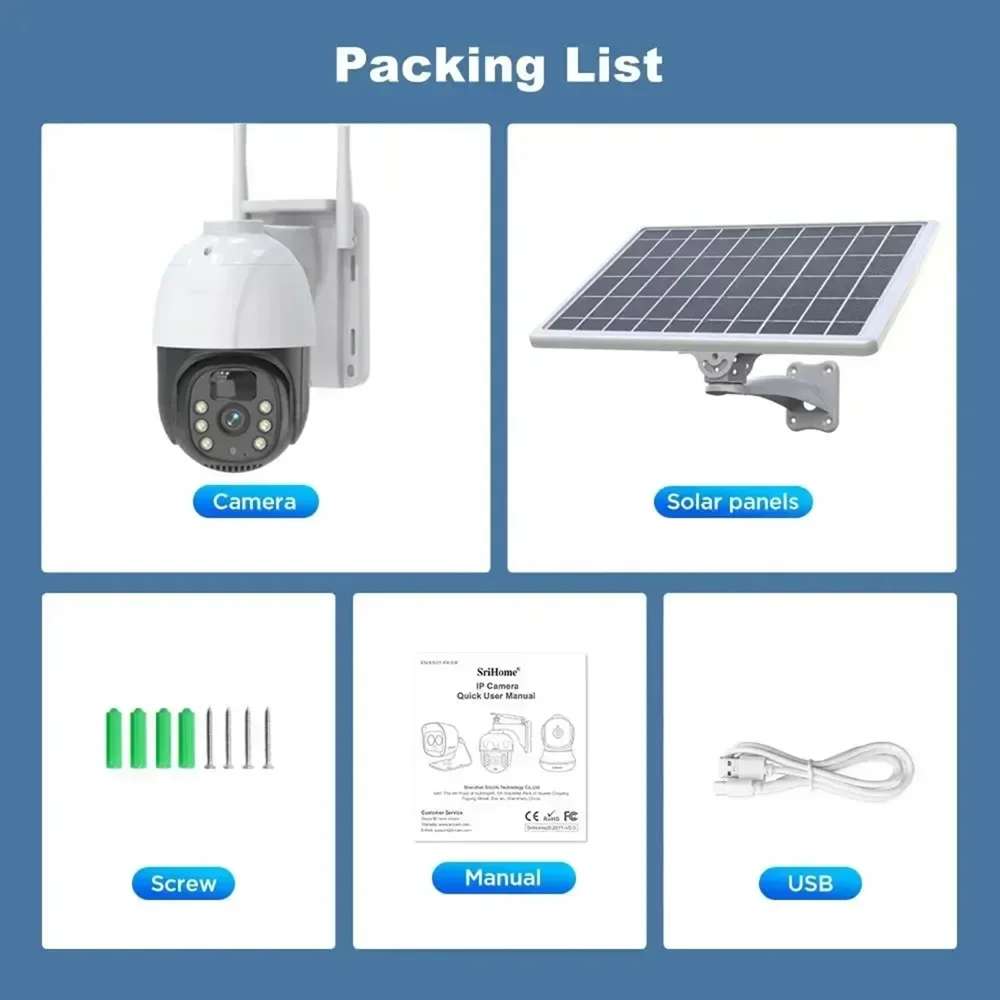 Cámara de Seguridad inalámbrica WiFi con Panel Solar Integrado Contra Agua IP66 JK-8181 - Imagen 8