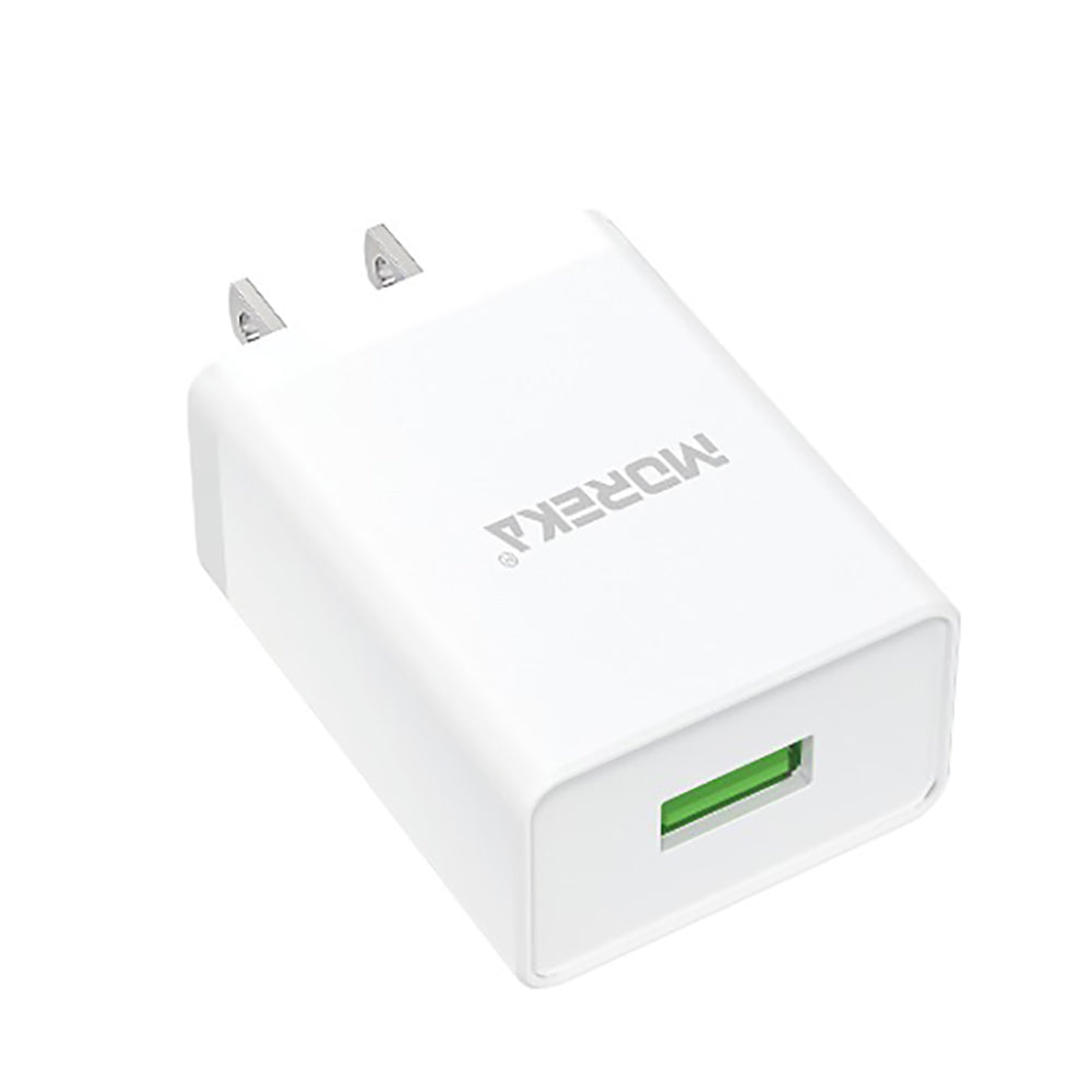 Cargador Moreka MR1275 2.1A, Cubo 10W Carga Rapida