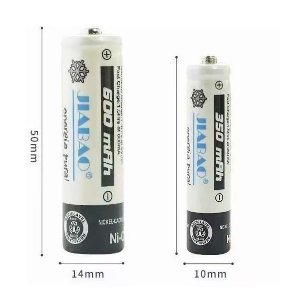 Cargador De Pilas Baterías Recargables Aa / Aaa +4 Pilas AA JB212 - Imagen 4