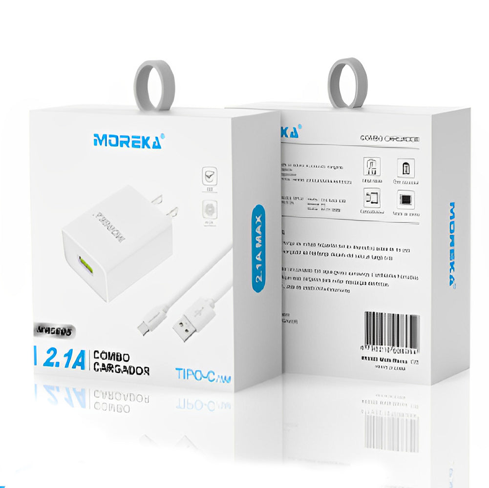 Cargador 2.1A Moreka MR2805 Incluye Cable tipo C 1M - Imagen 9