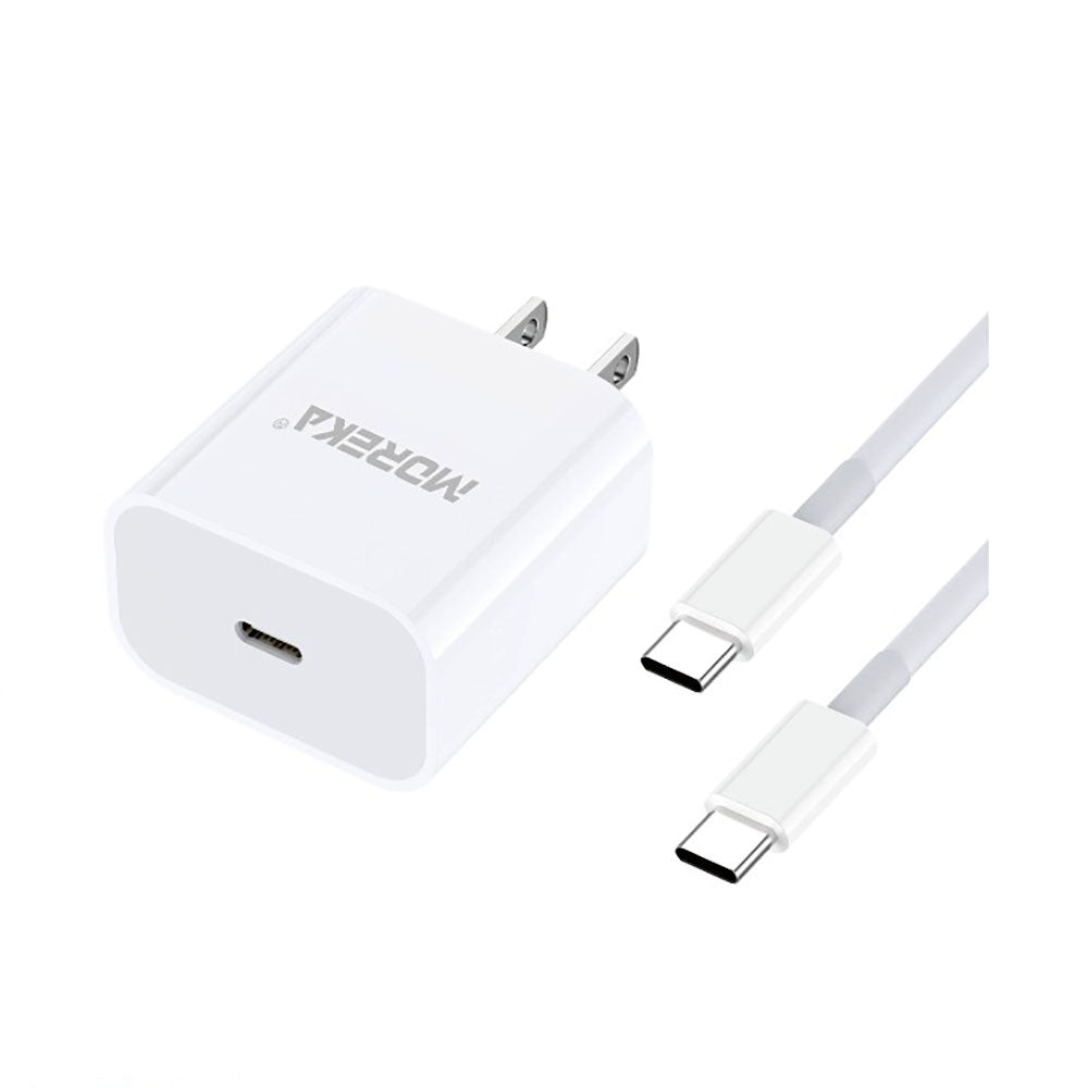 Cargador MOREKA P-003 20W, 3.1A Incluye tipo Cable C - C - Imagen 1