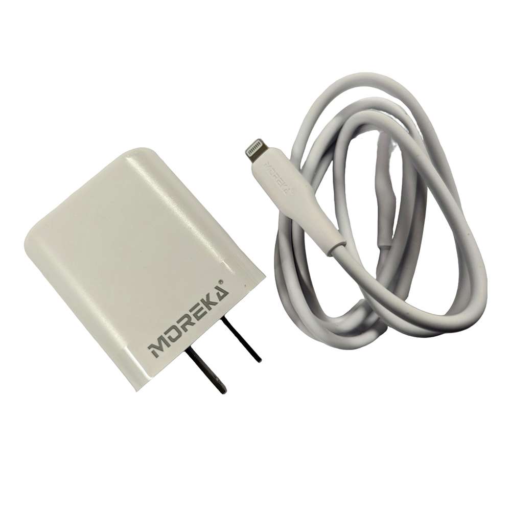 Cargador 40W Moreka AC111 2 puertos PD20W y QC 3.0 20W Cable tipo C - IP 1M - Imagen 13