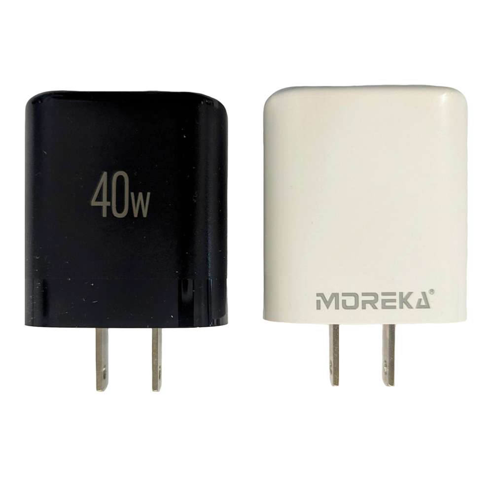 Cargador 40W Moreka AC111 2 puertos PD20W y QC 3.0 20W Cable tipo C - IP 1M - Imagen 4