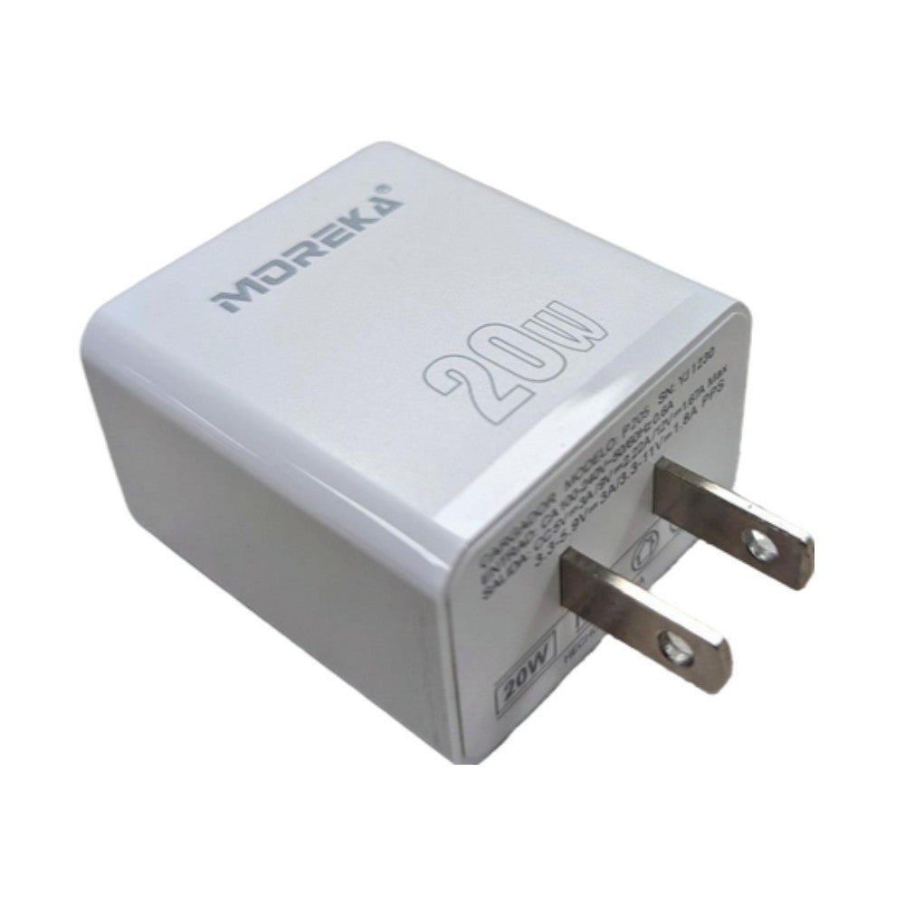 Cargador 20W Moreka P205 puerto tipo C Cubo - Imagen 2