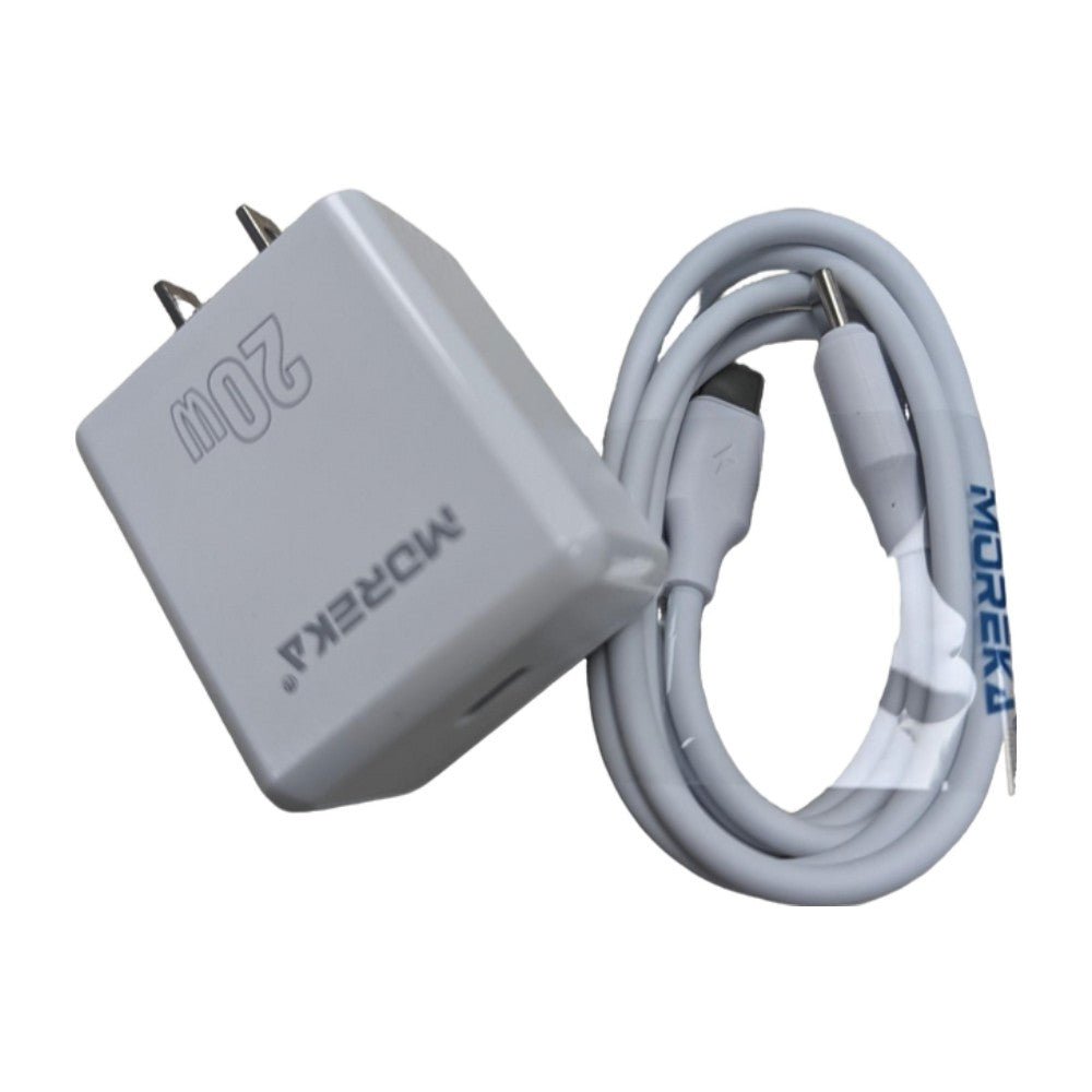 Cargador 20W Moreka P206 puerto C incluye cable tipo C 1M - Imagen 8