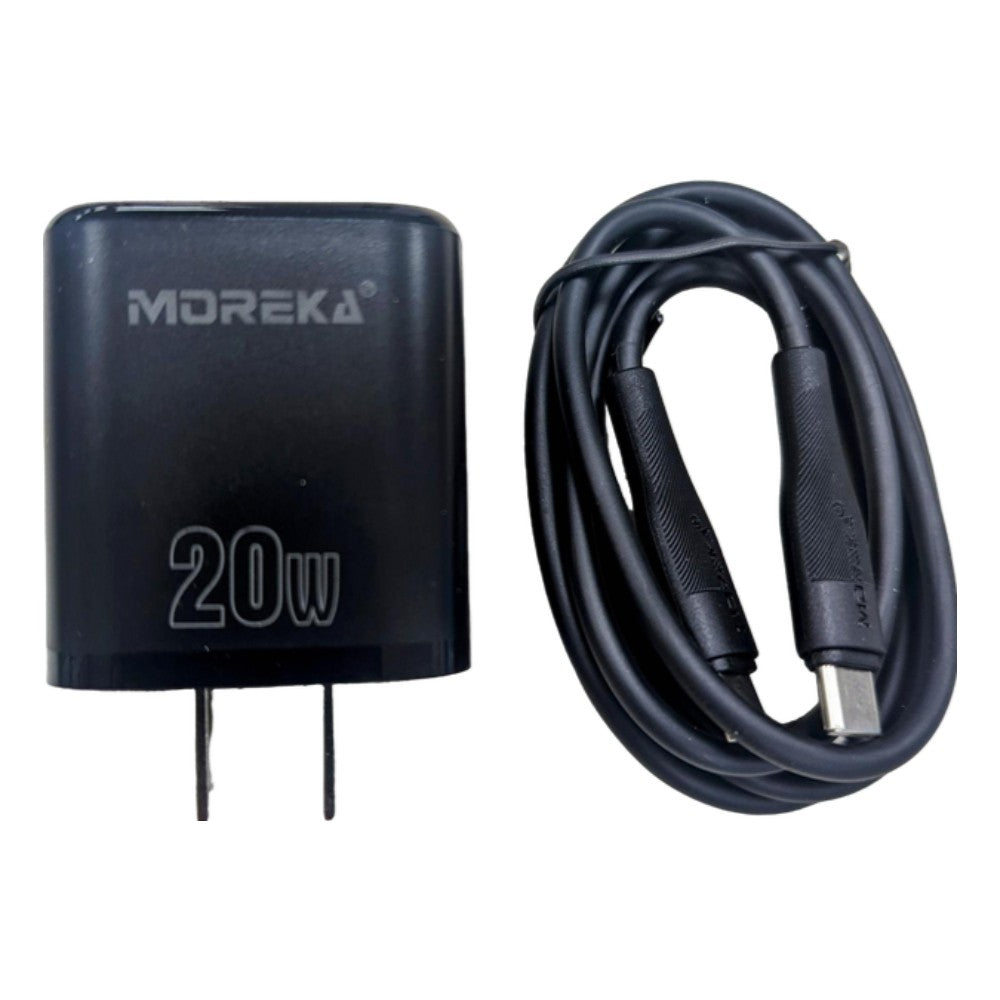 Cargador 20W Moreka P209 puerto C y cable tipo C - C - Imagen 2