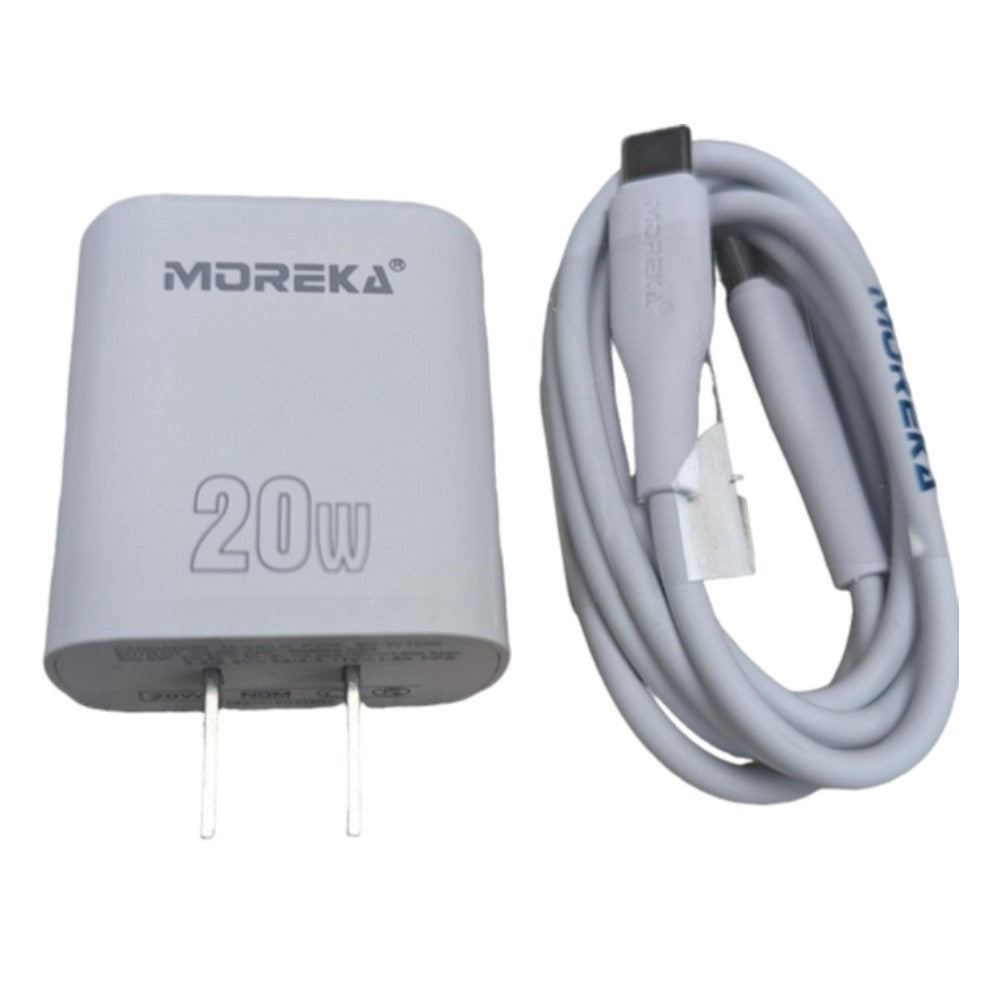 Cargador 20W Moreka P209 puerto C y cable tipo C - C - Imagen 7