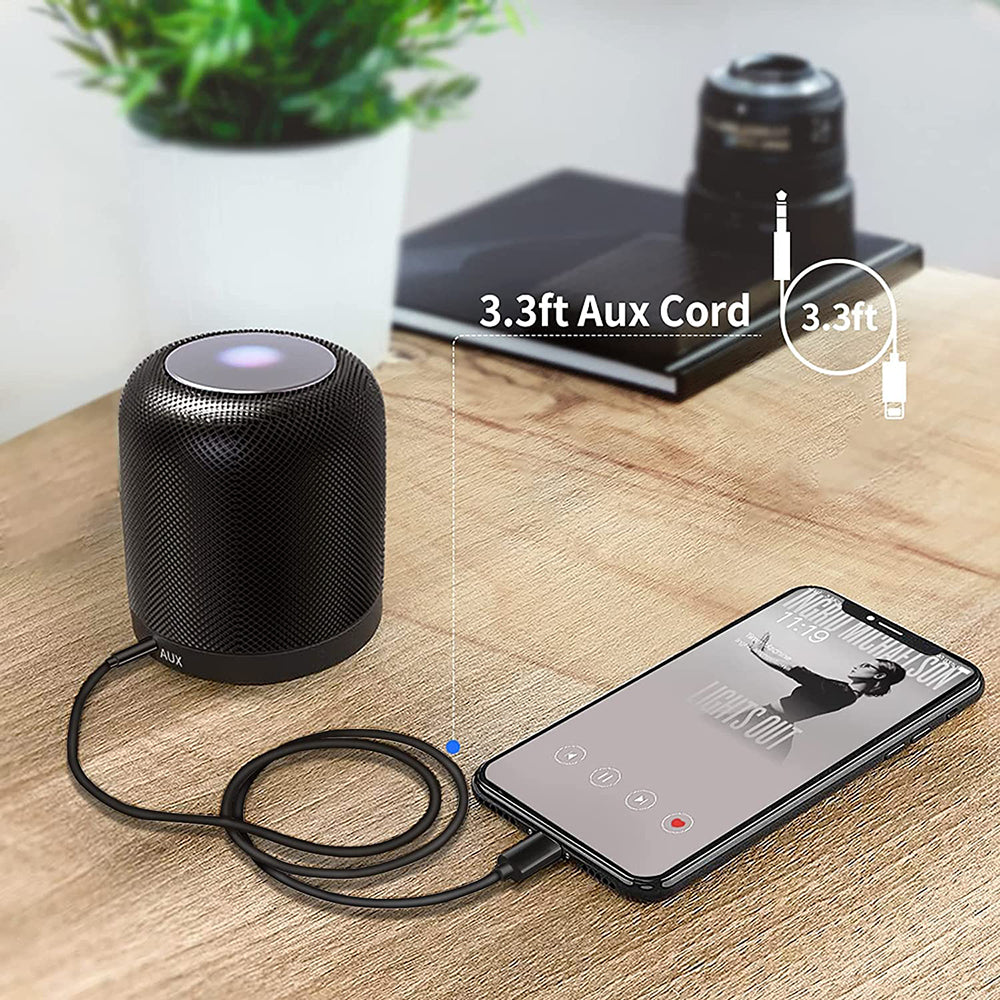 Convertidor tipo Lightning a 3.5mm Auxiliar Audio AU-11 1M - Imagen 3