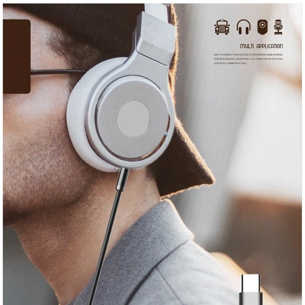 Convertidor tipo C a 3.5mm Auxiliar Audio AU-10 1M - Imagen 10